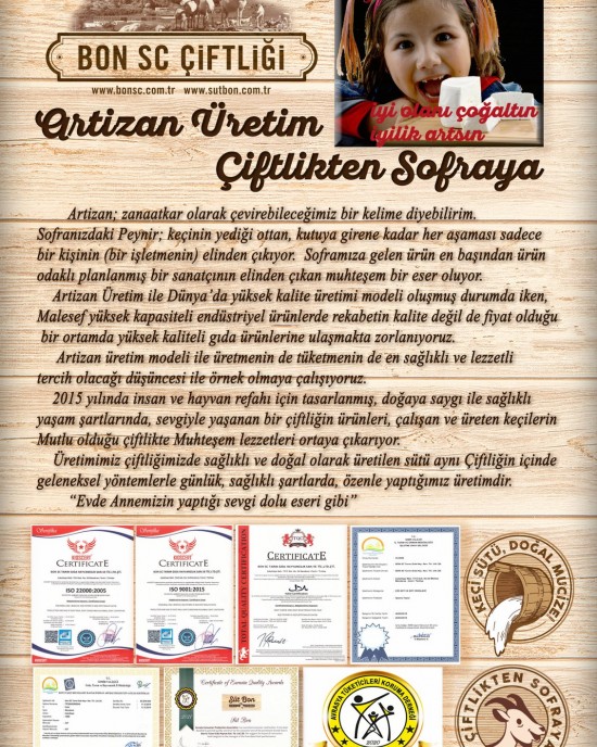 SutBon Artizan Taze Keçi Peyniri Kg