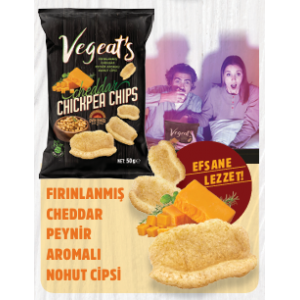 VEGEATS CHEDDAR PEYNİRİ NUHUT CİPSİ