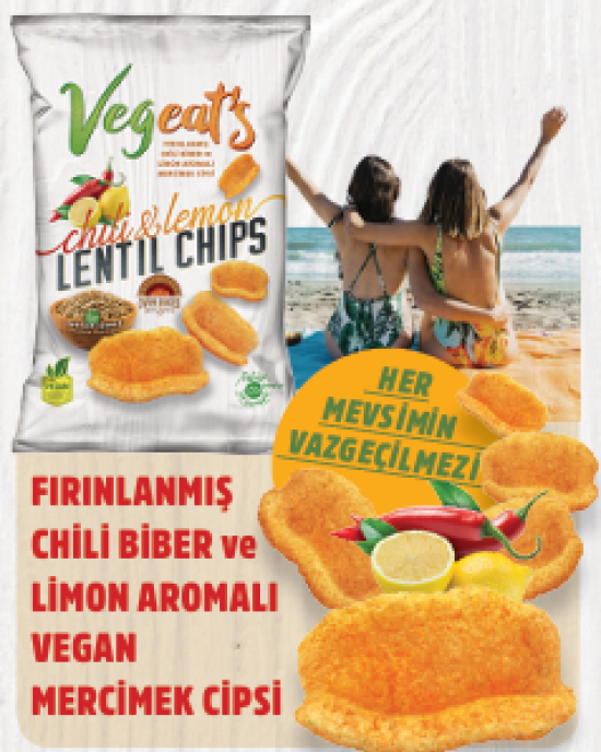 VEGEATS CHILI LIMON MERCİMEK CİPSİ