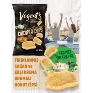 VEGEATS EKŞİ KREMA NUHUT CİPSİ