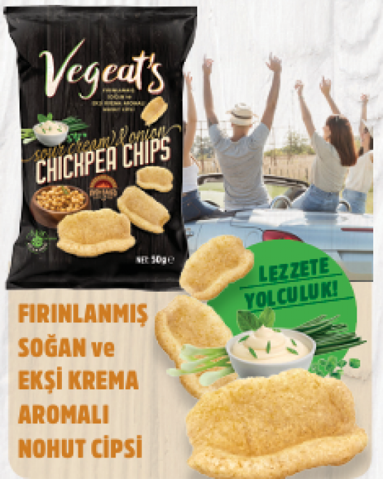 VEGEATS EKŞİ KREMA NUHUT CİPSİ